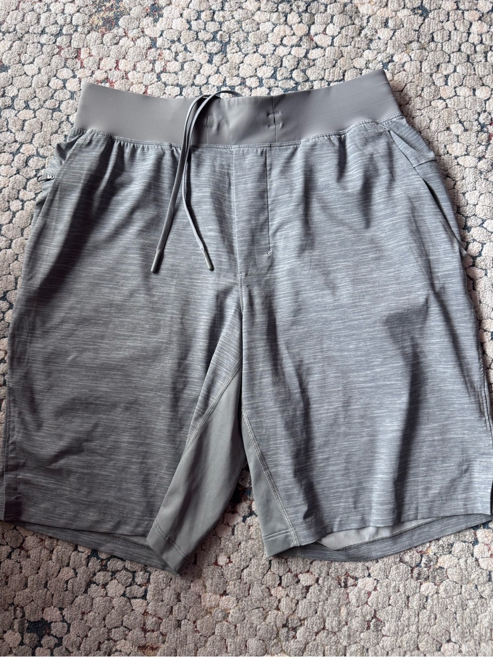 LIKE NEW lululemon athletica Men's T.H.E. Short Linerless 7” Gray